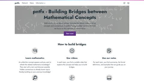 pntfx homepage screenshot