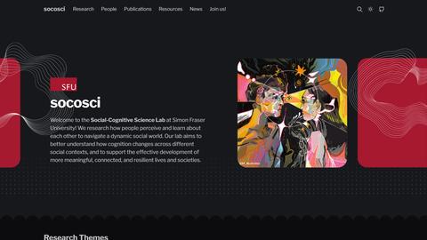 socosci homepage screenshot